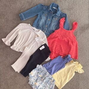 12-18 month baby Clothing Bundle Janie and Jack + Gap with Denim Jacket and Tops